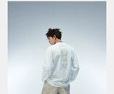 Long Sleeve Unisex Litchi Patch Tee
