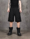 Arched Mesh Patchwork Sports Shorts
