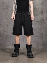 Arched Mesh Patchwork Sports Shorts
