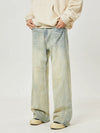 Men's Vintage Washed Loose Straight Jeans