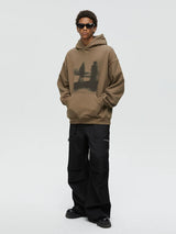 Lost Sandbar Print Fleece Hoodie