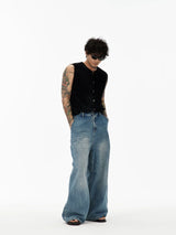 Black Sleeveless Knit Vest