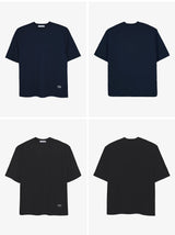 Basic Oversized Silver Foil Cool Tees