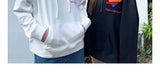 Loose Rainbow Heart Couple Hoodies