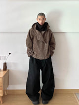 Men's Vintage Asymmetric Fleece Jacket