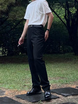 Long Straight Leg Dress Pants