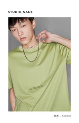 Double-sided Color-block Printed Pima Cotton Tee
