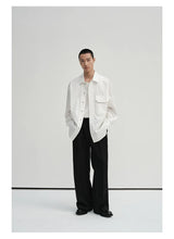 Waist-Adjustable Striped Flared Merino Wool Pants