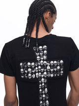 Men's Black Skull Cross Tee