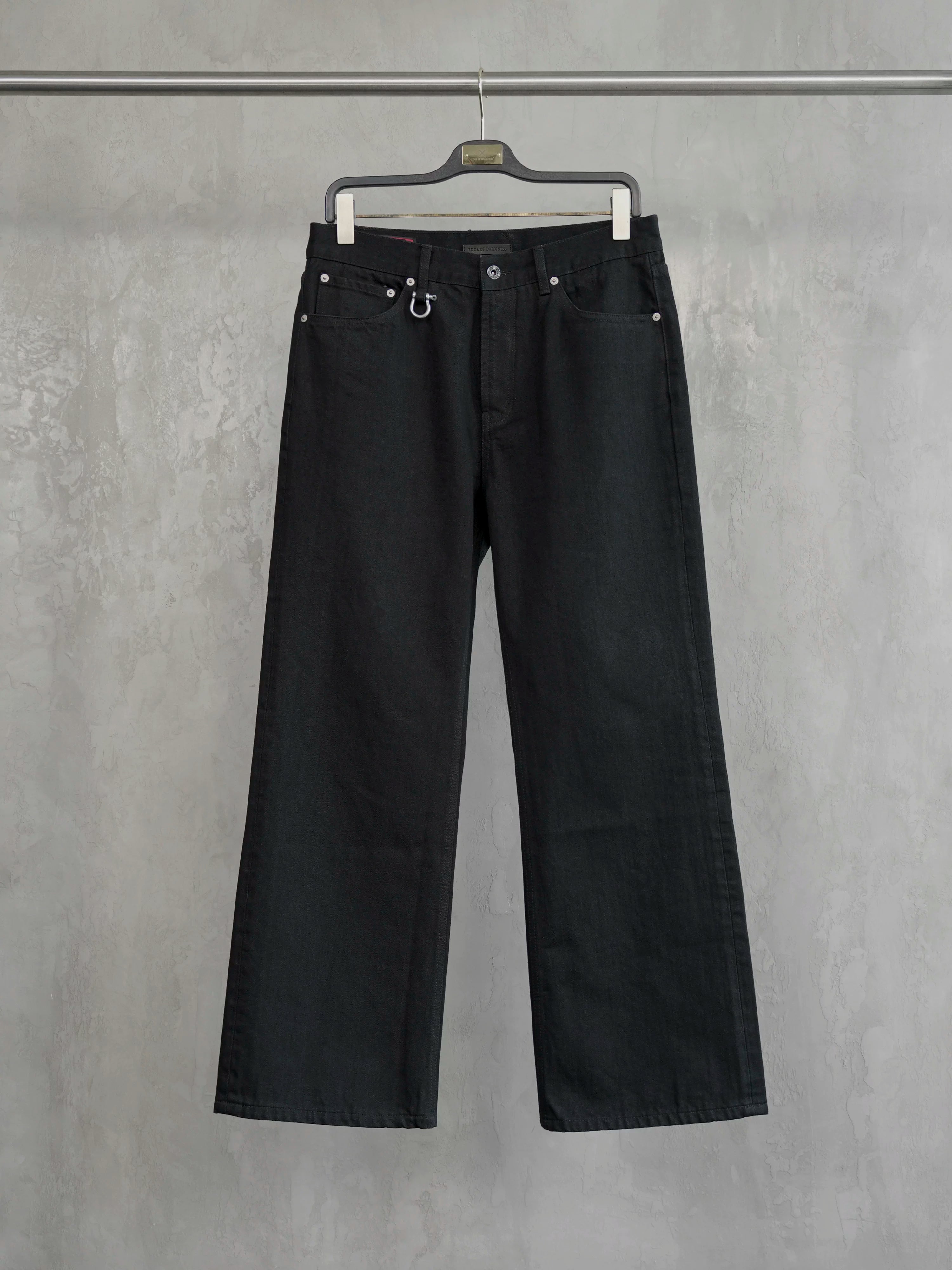 Baggy 15 Oz Rigid Black Jeans
