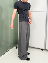 Sanded Slim Stretch Velvet Tee