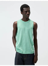 Knit Linen Cotton Blend Tank Top