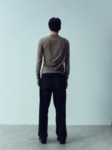 Wrinkled Slim Fit Long Sleeve Top