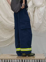 Reflective Multi-Pocket Nylon Cargo Pants