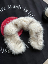 Ten-Color Removable Snap Fur Collar