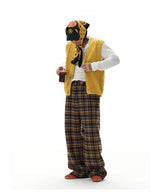 Old Money Wool Plaid Straight Pants