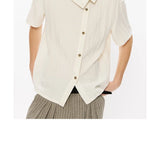 Linen Lyocell Short-Sleeve Shirt
