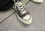 Leopard Print 1970s Long Tongue Sneakers