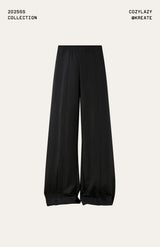 Men's Drawstring Waist Flared Suit Pants