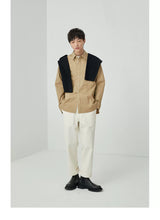 Split Pocket Basic Cotton Shirt