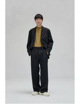 Vintage Pleated Wide Waist Casual Pants