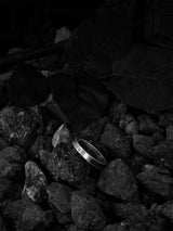 Handmade Oxidized Silver Inverted Cross Ring