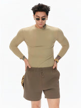 Soft Quick-Dry Fitted Long-Sleeve Top