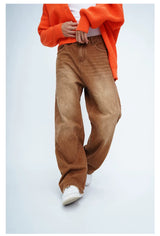 Men's Brown Vintage Wide Leg Jeans