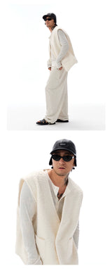 Men's Oversized Lamb Wool Vest