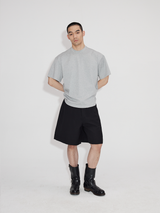 Oversized Short Sleeve Broad Shoulder Tees