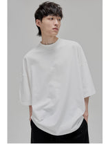 Vintage Ribbed Half Sleeve Tees