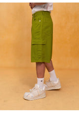 Men's Vintage Loose Cargo Denim Shorts