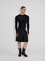 Elastic Waist Tailored Shorts
