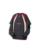 Colorblock Mesh Nylon Outdoor Long Sleeve