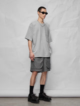Double Pocket Split Hem Loose Tee