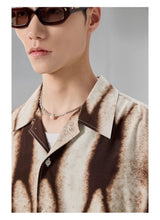 Printed Short Sleeve Cuban Collar Shirt