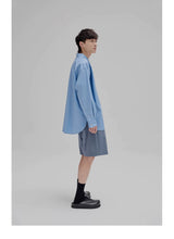 Basic Embroidered Pima Cotton Blend Shirt