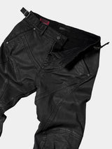 Dark Wash Distressed Stretch Denim Jeans