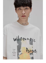 Graffiti Print Double Mercerized Tee