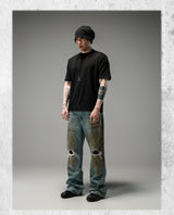 Tawny Distressed Loose Straight Jeans