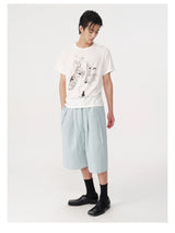 Pleated Plaid Capri Pants