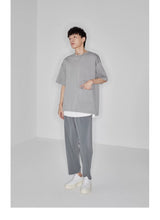 Drapey Stretchy Elastic Waist Cropped Pants