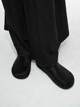 Horsehair Closed Toe Slip-on Mules