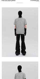 Men's Solid Minimalist Deconstructed Tees