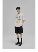 Graffiti Print Double Mercerized Tee