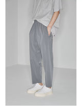 Drapey Stretchy Elastic Waist Cropped Pants