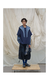 Detachable Hood Layered Plaid Shirt