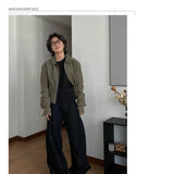 Two-Tone Short Vintage Jacket