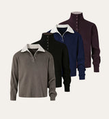 Reversible Two-in-One Stand Collar Sweater Coat