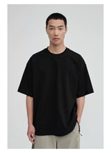 Crew Neck Raw Hem Short-Sleeve Tees